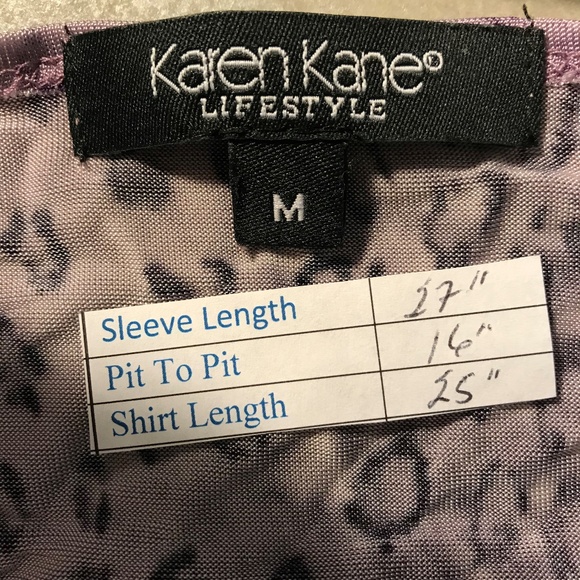 Karen Kane Medium Purple Wrap Around Top - Picture 3 of 4